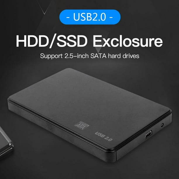 Plastic 3TB USB 2.0 Enclosure Case 2.5 inch SATA SSD HDD Mobile Box Ndcxsfigh Para estrenar