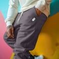 thumbnail image 5 of Dalix Ghost Embroidered Fleece Jogger Cuff Sweatpant Sweats Soft Warm Mens in Storm Gray 2XL XX-Large, 5 of 5