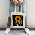thumbnail image 2 of Vintage Owl Tote Bag - Natural Canvas Rustic Design with ' WISE AND TRUE ' Above Owl on Tree Branch Perfect for Shopping & Travel, 2 of 4