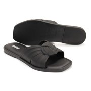 Melissa Women's Plush Sandals, Black \ Black,6 M US