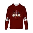 thumbnail image 3 of Blusa con capucha de manga larga para hombre, moda para el Día de Todos los Santos, estampado de fantasmas, sudadera con capucha y cordón para el tiempo libre, sudadera con capucha para hombre, blusa, 3 of 3