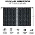 thumbnail image 2 of Blackout Kids Curtains,Dark Blue Sun Moon Pattern Childrens Insulated Curtains Set Of 2,Bedroom Essentials,Toddler Room Decor 42x54in(106x137cm), 2 of 5