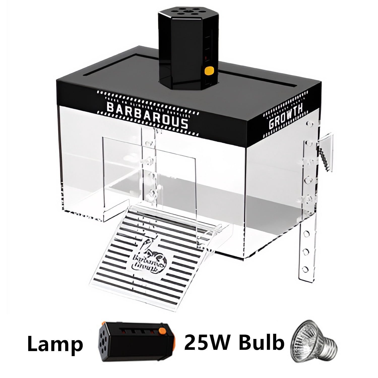 XZKING Turtle Basking Platform with Heat Lamp, Small Land Elevated Topper Decor, Hanging Habitat Enclosure Cage, Tortoise House for Semi Aquatic Baby Turtles Terrapin (XLarge)