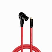 Coluber Cable Balanced Right Angle XLR Male to RCA Female 3 - Pin Connector