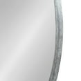 thumbnail image 4 of Kate and Laurel Travis Round Wood Wall Mirror, 31.5" Diameter, Silver, Chic Glam Wall Décor Accent, 4 of 7