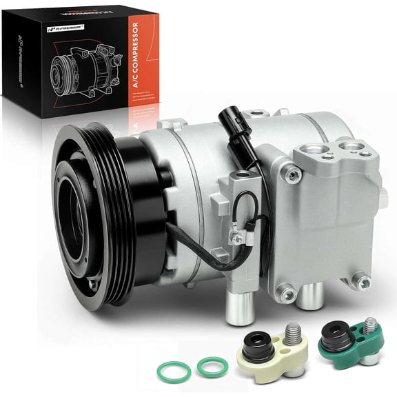 A-Premium AC Compressor with Clutch Compatible with Hyundai Elantra 2001-2006 Tiburon 2003-2008