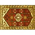 thumbnail image 1 of Ahgly Company Machine Washable Indoor Rectangle Persian Yellow Traditional Area Rugs, 8' x 10', 1 of 4