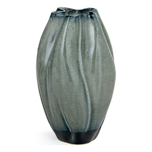Gild Design House Omura 12" Ceramic Table Vase in Blue