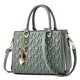 thumbnail image 1 of LHSHID Retro Embroided Thread Leather Top-handle Bag Designer Female Handbag Middle-aged Pendant Crossbody Bag Purse sac, 1 of 6