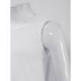 thumbnail image 5 of Alvivi Men Sleeveleess Tank Top Ribbed Sports Gym Workout Vest Shirts Casual Wear White L, 5 of 7