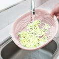 thumbnail image 6 of Mouliraty Plastic Double Dishwashing Basket Draining Basket Kitchen Basket Household Fruit Bowl Multifunctional Round Dishwashing Basin Fruit Basket, 6 of 6