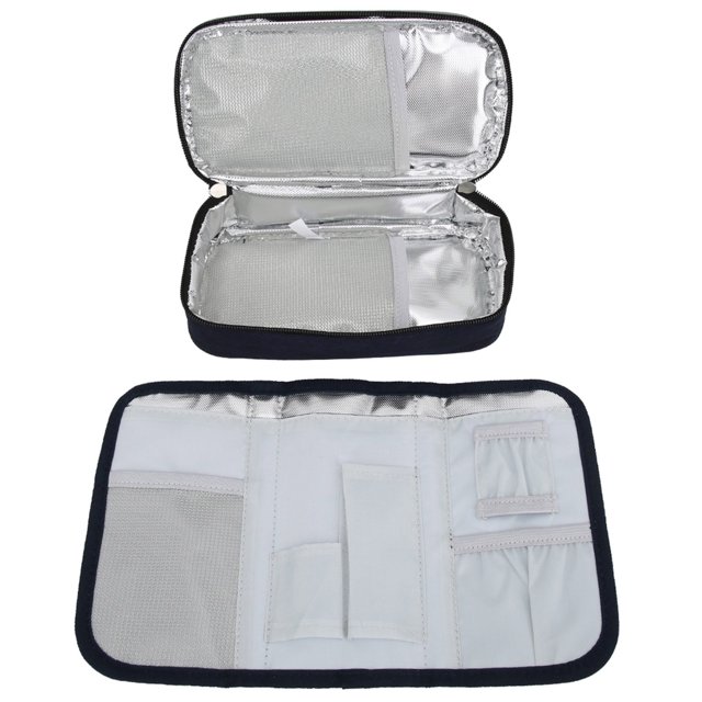 Caja refrigerada Caja refrigerada para insulina Suministros portátiles para pacientes diabéticos Bolsa de hielo Lograr más Jadeshay A