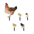 thumbnail image 1 of Acrylique 2D Poulet Statue Double Face Impression Poussin Jardin Piquets Pelouse Signe, 1 of 9
