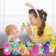 thumbnail image 5 of Paquete de 24 huevos de Pascua con anillos 3D con luces para dedos para niños, 5 of 5
