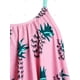 thumbnail image 3 of Más el tamaño de piña con pliegues Alta subida del baño tankini Rosegal Camisetas sin mangas de talla grande, 3 of 5