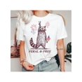 thumbnail image 1 of Feral And 4th Of July T Shirt, Funny Usa Shirt, Funny Raccoon Shirt,Merica 4th Of July T Shirt, 4th Of July Outfits For Women, 1 of 7