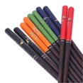 thumbnail image 4 of Lot de 5 paires de baguettes réutilisables imprimées Phoebe Zhennan, 23 cm de long, sans danger pour la vaisselle japonaise, colorées, 4 of 4