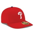 thumbnail image 2 of Men's New Era Red Philadelphia Phillies Authentic Collection On Field Low Profile Game 59FIFTY Fitted Hat, 2 of 4