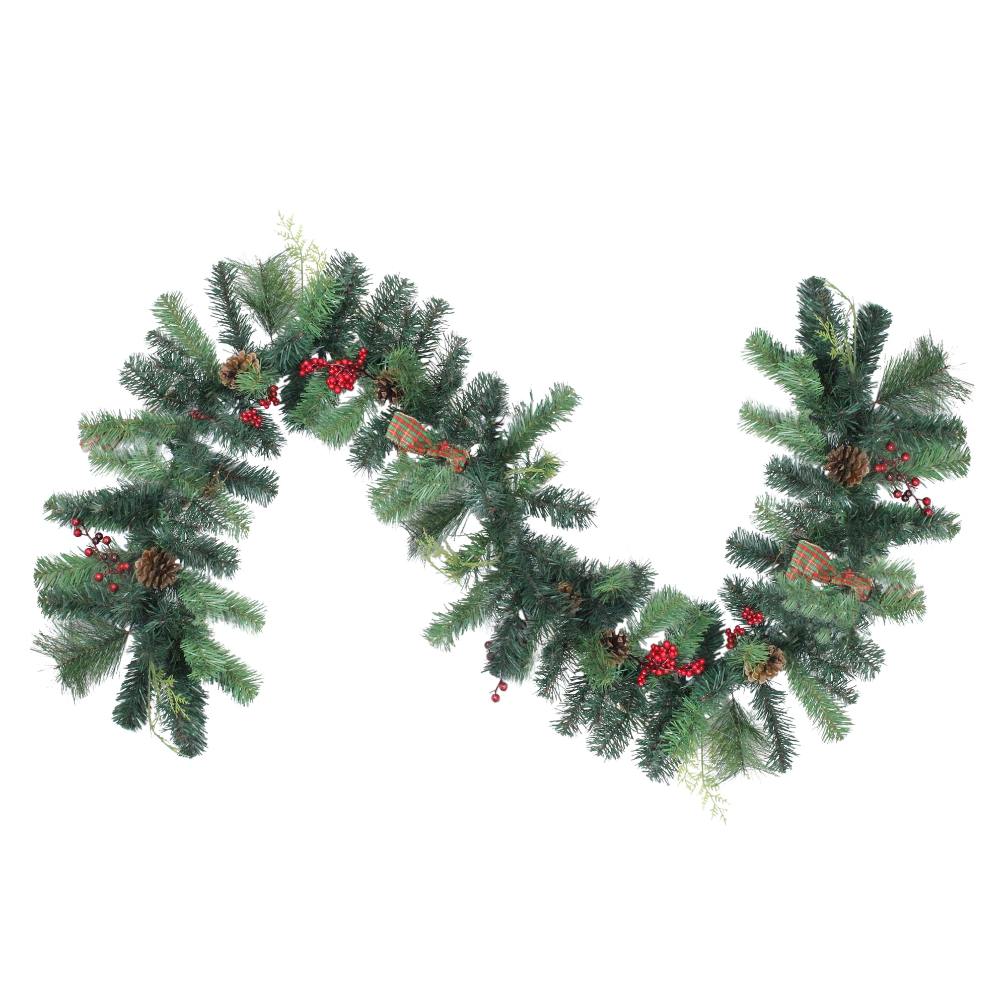 Christmas Party Tree Garland Decoration Deluxe Multi Plastic Leaves Fake Leaf 