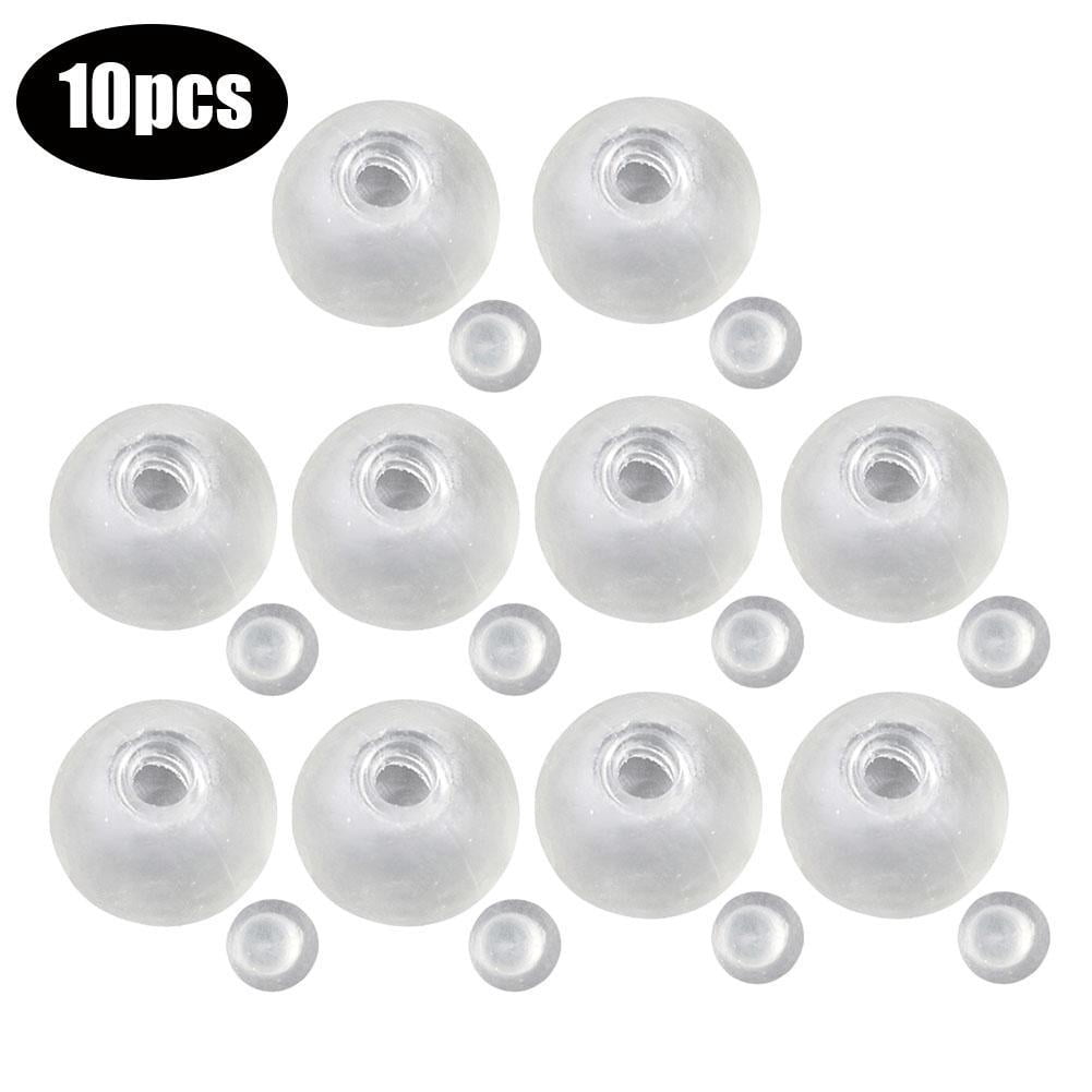 10 PCS DIY Empty Squishies Balloon Skins, 6cm Clear Elastic Rubber for Homemade Stress Balls, Fillable Sensory Toy Kit, Slow Rising DIY Craft
