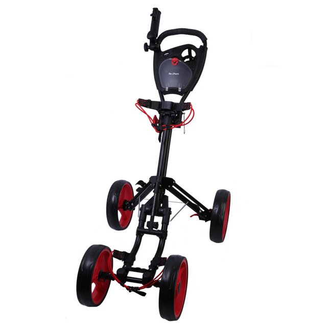 MacGregor Golf Deluxe VIP 4 Wheel Golf Cart Black/Red
