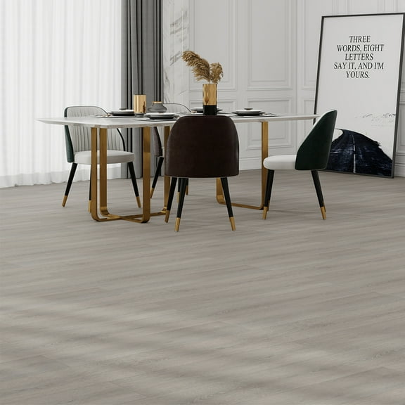 48"x7.2" SPC Composite Flooring; 12 Planks/Box (28.68 sq. ft/Box); 5mm Thick with 1mm IXPE Backing; 12 mil Wear Layer; Ultra-Quiet and Slip-Resistant