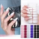 thumbnail image 3 of Tiras de uñas de Gel semicuradas, parches deslizantes, adhesivos impermeables de larga duración, cubierta completa, necesita lámpara UV, 1 hoja, 3 of 7