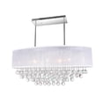 thumbnail image 3 of CWI Lighting Radiant 9 Light Drum Shade Chandelier With Chrome Finish, 3 of 5