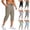 Army Green, variant on Mens Casual Style Athletic Fit Drawstring Waist Elastic Waist Capri Pants Drawstring Closure Zipper Pockets Green S