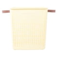 thumbnail image 1 of Cesto para la Colada de Plásstico Delgado, Cesto para Ropa Estrecho, Resistente, Plegable, Que Ahorra Espacio, Con Diseño Simple En Crema para Baña, Dormitorio, Pasillo, Mantas, Mantas, 1 of 7