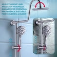 thumbnail image 4 of Wowow Wall Bar Shower Kit 1-Spray 8 in. Round Rain Shower Head with Hand Shower in Brushed Nickel (Valve Not Included), 4 of 8