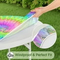 thumbnail image 5 of Colorful Tie Dye Pattern Round Fitted Tablecloth with Elastic Edge,Dining Table Cover Waterproof,Outdoor Round Tablecloth for Camping,Dining,Indoor and Outdoor, 5 of 7