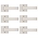 thumbnail image 1 of Probrico [Paquete De 6 Manijas De Puerta Para Armarios, Puertas Francesas, Manijas Cuadradas Para Puerta Simulada, Tirador De Un Solo Lado, Sin Giro, Con Acabado En Níquel Satinado, Fácil Instalación,, 1 of 1