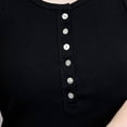 thumbnail image 5 of Rvasteizo Camisole Tops for Women Casual Button Front Sleeveless Round Neck Breathable Summer Ladies Daily Light Casual Tank Blouse, 5 of 5