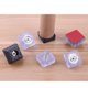 thumbnail image 3 of Paquete de 8 almohadils transparentes para muebles, pies de muebles, deslizadores deslizantes, protector de alfombras , , sofá, sofá Tornillo Cuadrado de 24mm Baoblaze Cojín antideslizante para pies de silla de mesa, 3 of 8