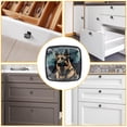 thumbnail image 6 of 4 Pcs Cabinet Handle Drawer Pulls Sheepdog Knobs with Screws Square Furniture Office Cabinet Knob Decoration, 6 of 7