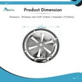 thumbnail image 5 of MARINE CITY 304 Grade Polished Stainless Steel Cabin Ventilation Plate Round Louver Vent Cover Butterfly Air Vent Gill Plate with Side Knob for Marine Yacht 4 Inches 1 Pc, 5 of 7