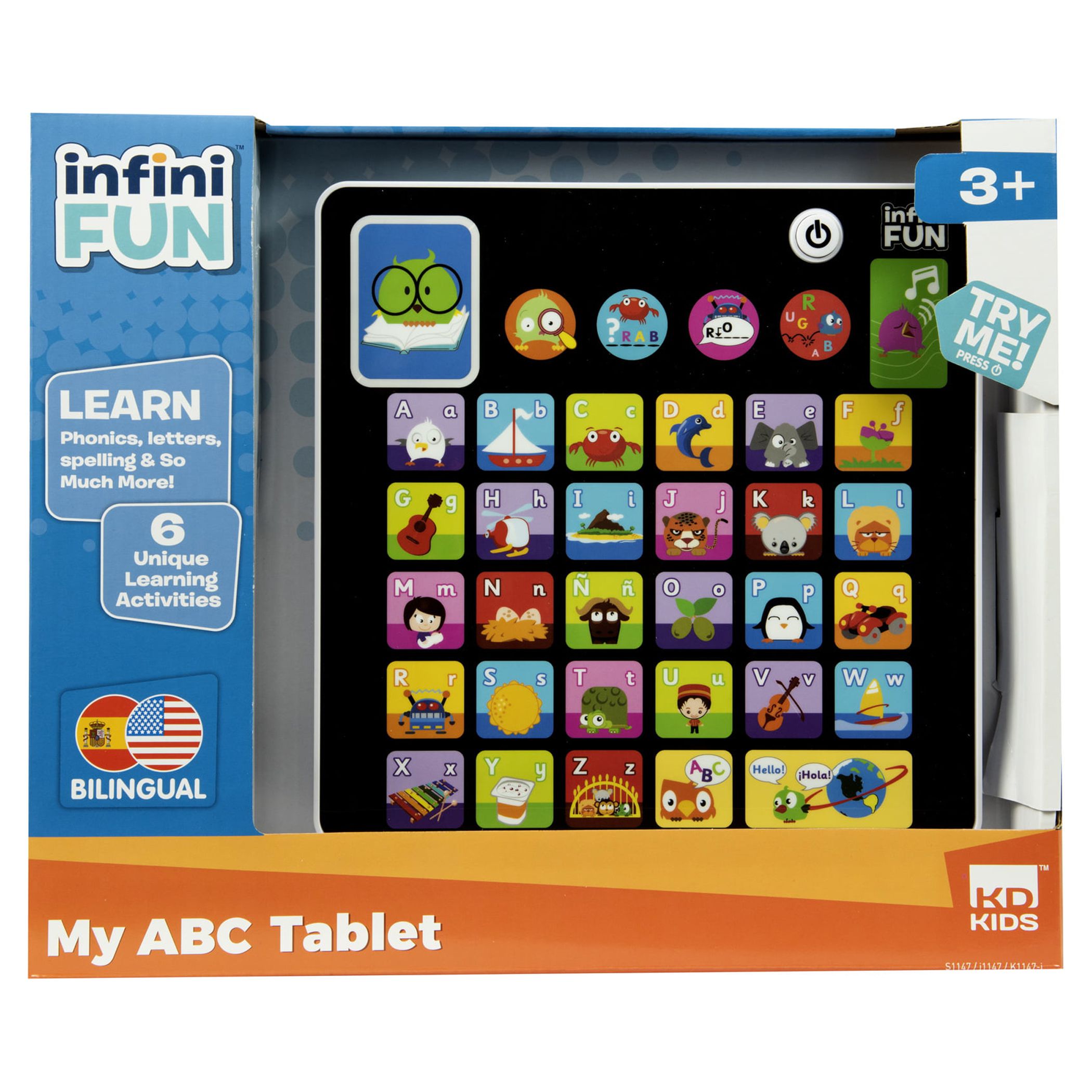 Kidz Delight Tech Too Smooth Touch Play ABC Alphabet Tablet  for Children Ages 3 Years and up - image 3 of 7