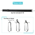 thumbnail image 7 of Women No Show Stretch Belt Invisible Elastic Web Strap Belt with Flat Buckle for Jeans Pants Dresses, 7 of 7