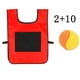 thumbnail image 3 of Juego de chaleco de bolas adhesivas, chaleco de bolas adhesivas de 2 piezas, juego de Dodgeball, con 10 piezas de bolas de algodón, para patio de juegos al aire libre para niños (rojo, 39 * 53 cm), 3 of 7