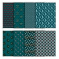 thumbnail image 2 of Soimoi 8 Pc Fat Quarter Bundle- Block Print 18"x 22" DIY Patchwork- 100% Cotton Pre-Cut Quilting Fabric Multicolor, 2 of 10