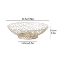 thumbnail image 2 of Simple Personality Living Room Fruit Bowl Storage Tray Gold Iron Thickened And Upgraded Material Durable Home Organizer, 2 of 10