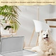 thumbnail image 7 of 2 Pcs Dog Potty Toilet with Removable Splash Wall Pet Indoor Dog Mesh Training Toilet Portable Training Pee Pads Holder Litter Box with Pee Wall for Puppy, Pet(25.6" x 19.3" x 13"), 7 of 7