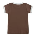 thumbnail image 3 of Kukoosong Toddler Boy Summer Outfit Sets Casual Toddler Baby Boys Girls Fashion Cute Solid Color Short Sleeve Shorts Cotton Casual Suit Coffee 2-3 Years, 3 of 7