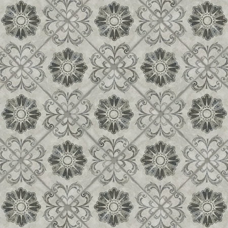 SomerTile Archivo Fleur De Lis Encaustic 4-7/8 In. X 4-7/8 In. Ceramic Floor And Wall Tile (5.84 Sq. Ft. / Case)