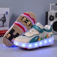 thumbnail image 1 of Emog Nouvelles Chaussures heloo Chaussures de Patinage à Quatre Roues Chaussures pour Garçons Chaussures pour Enfants avec Roues Chaussures de Patinage pour Filles, 1 of 7