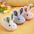 thumbnail image 5 of Generic Toddler Cute Autumn Winter Girls Slippers Flat Bottom Soft Warm Lightweight Comfortable Solid Color Bunny Shape Walking Shoes（18-24 Months White）, 5 of 7