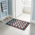 thumbnail image 6 of Blue Bathroom Rug Soft Bath Mat Absorbent Floor Mat With Stripe Design Non-Slip For Bathroom Kitchen Bedroom, 6 of 7