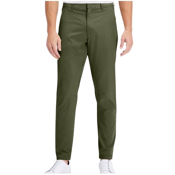 ZVNAΖH Mens Business Casual Pants Work Dress Comfy Pants, Slim Fit, Twill Fabrics, Daily Chion Pants Golf Trousers with Pockets