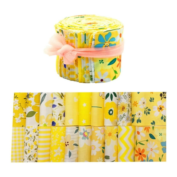 40 piezas de rollos de tela para acolchado, manualidades, bricolaje, bonitos suministros de algodón, tiras de rollos de tela para costura, álbumes de